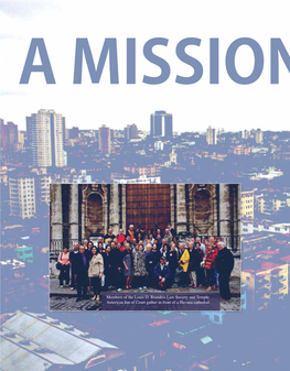 Members of the Louis D. Brandeis Law Society and Temple American Inn of Court Gather in Front of a Havana Cathedral. a Mission to Cuba by Lauren A