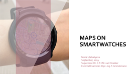 Maps on Smartwatches