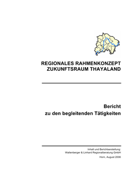 Regionales Rahmenkonzept Zukunftsraum Thayaland