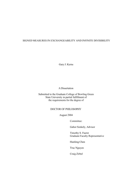 Signed Measures in Exchangeability and Infinite Divisibility