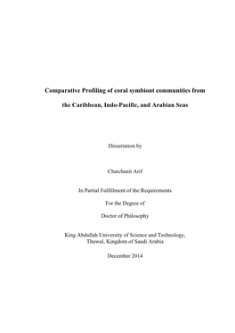 Comparative Profiling of Coral Symbiont Communities from The