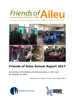 Friends of Aileu Annual Report 2017