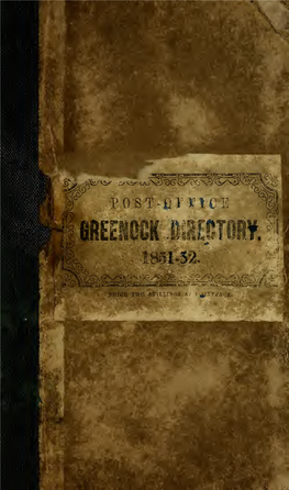 Post Office Directories 1851-52