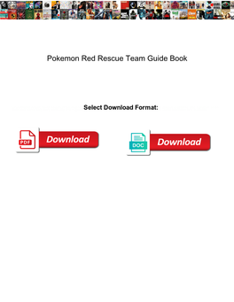 Pokemon Red Rescue Team Guide Book