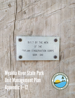 Myakka River State Park Unit Management Plan