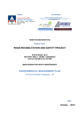 Environmental Management Plan – EMP for for Heavy Maintenance Of