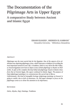 The Documentation of the Pilgrimage Arts in Upper Egypt a Comparative Study Between Ancient and Islamic Egypt