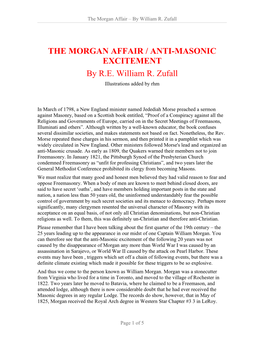 Zufall,William R-The Morgan Affair