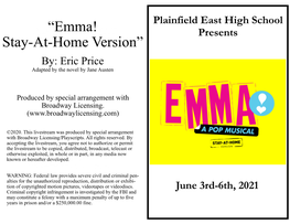 “Emma! Stay-At-Home Version”