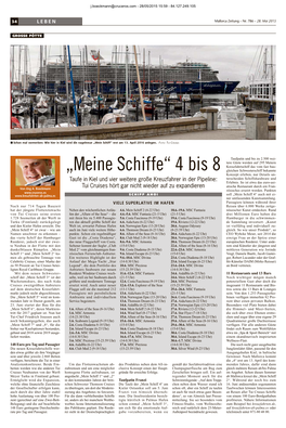 „Meine Schiffe“ 4 Bis 8