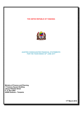 The United Republic of Tanzania Audited