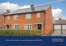 14 Malus Field, Pattishall, Towcester, Northamptonshire, NN12 8LF