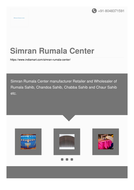 Simran Rumala Center