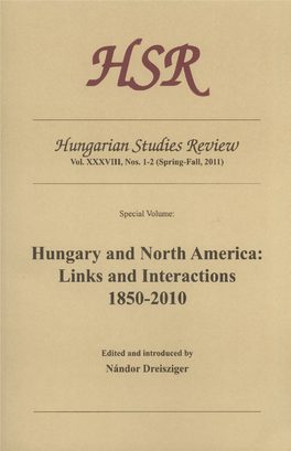 Hungarian Studies Review Vol