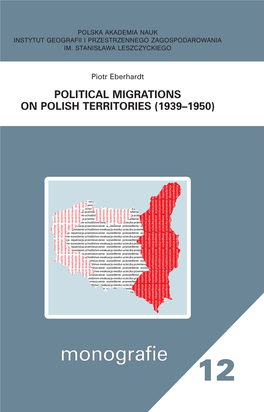 Monografie 12 (2011) : Political Migrations on Polish Territories