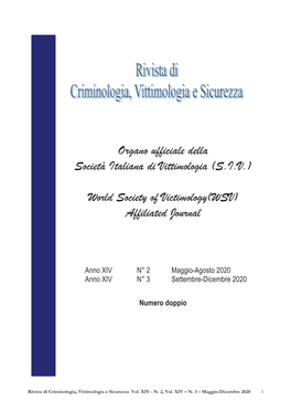 World Society of Victimology(WSV) Affiliated Journal