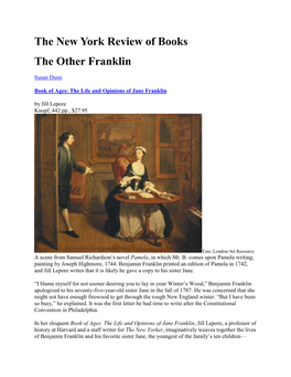 The New York Review of Books the Other Franklin