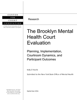 The Brooklyn Mental Health Court Evaluation