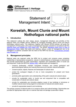 Koreelah, Mount Clunie and Mount Nothofagus National Parks 1