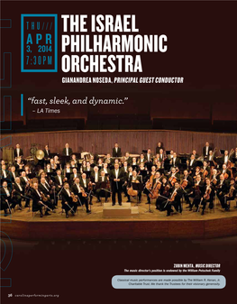 The Israel Philharmonic Orchestra