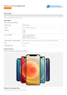 Iphone-12-Mini-Datasheet.Pdf