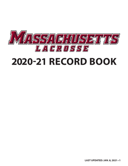 2020-21 Record Book