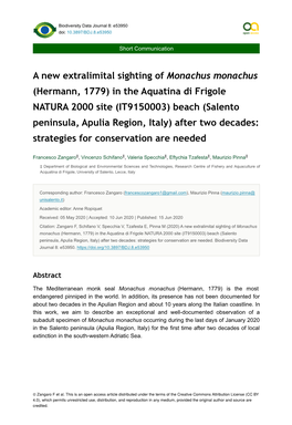 In the Aquatina Di Frigole NATURA 2000 Site (IT9150003) Beach (Salento Peninsula, Apulia Region, Italy) After Two Decades: Strategies for Conservation Are Needed