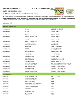 Download Gluten-Free Shopping List Here