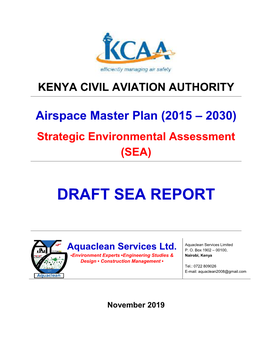Draft SEA 068 KCAA Airspace Master Plan