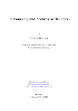 Networking and Security with Linux