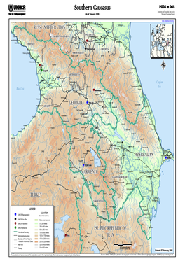 Southern Caucasus Population and Geographic Data Section As of January 2006 Division of Operational Support