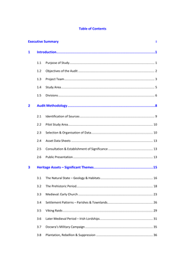 Foyle Heritage Audit Donegal Core Document