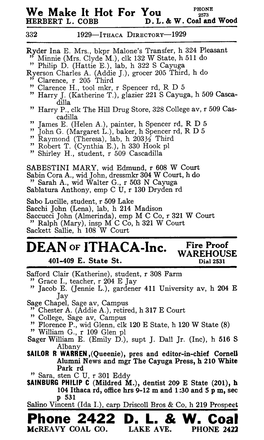 DEAN of ITHACA-Inc. V^Sll. Coal