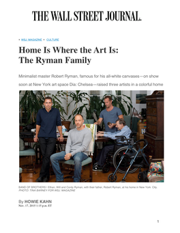 Home Is Where the Art Is: the Ryman Family by Howie