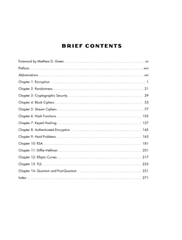 Brief Contents