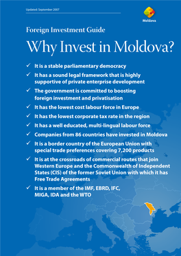 Why Invest in Moldova?