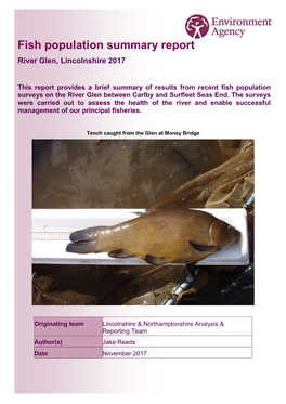 656 16 Fish Population Survey Report