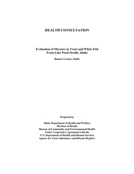 Health Consultation