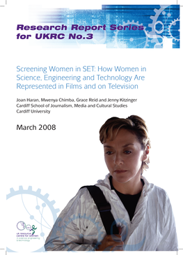 Screening Women in SET: How Women in Science, Engineering and Technology Are Represented in Films and on Television