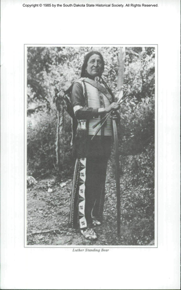 Luther Standing Bear Copyright © 1985 by the South Dakota State Historical Society