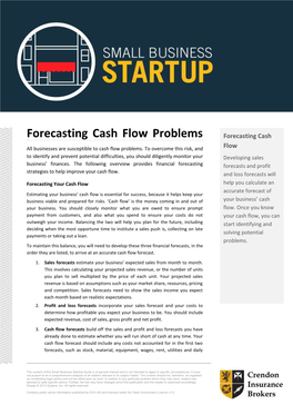 Forecasting Cash Flow Problems Forecasting Cash