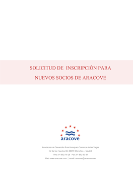 ARACOVE, Asociación De Desarrollo Rural Aranjuez-Comarca Vegas