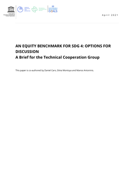 An Equity Benchmark for SDD 4