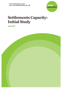 Settlements Capacity: Initial Study July 2017