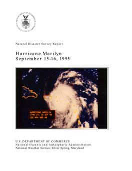Hurricane Marilyn September 15-16, 1995