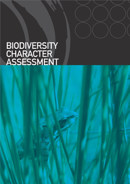Biodiversity Character Assessment Contents