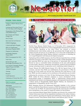 FINAL LAST Inner ENGLISH NEWS LETTER Pksf Oct-December 2019