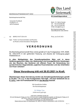 Download Waldbrandverordnung 2021