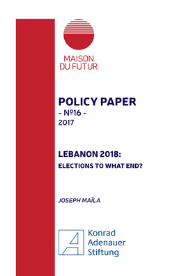 Policy Paper - Nº16 - 2017