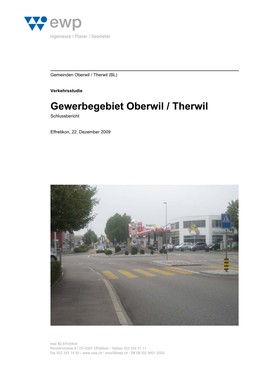 Gewerbegebiet Oberwil / Therwil Schlussbericht